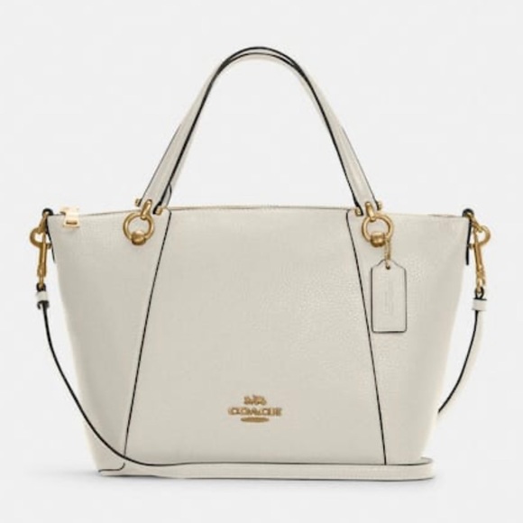 Coach Chalk White Tote Satchel Shoulder Bag NWT - Picture 2 of 9